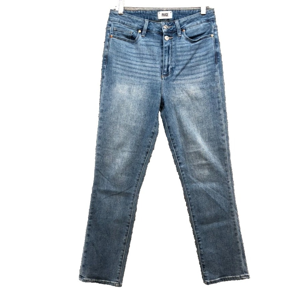 Paige‎ Hoxton Slim Double Button Jeans Womens 30 10 Blue Denim High Rise Classic